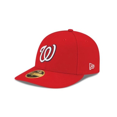 Sapca New Era Washington Nationals MLB Authentic Collection Low Profile 59FIFTY Fitted - Rosii